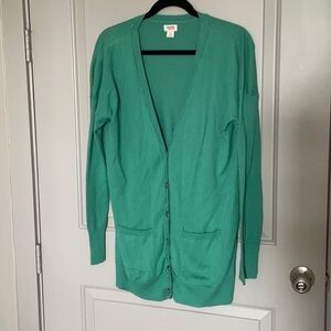 Mossimo green 🟩 sweater button up size L